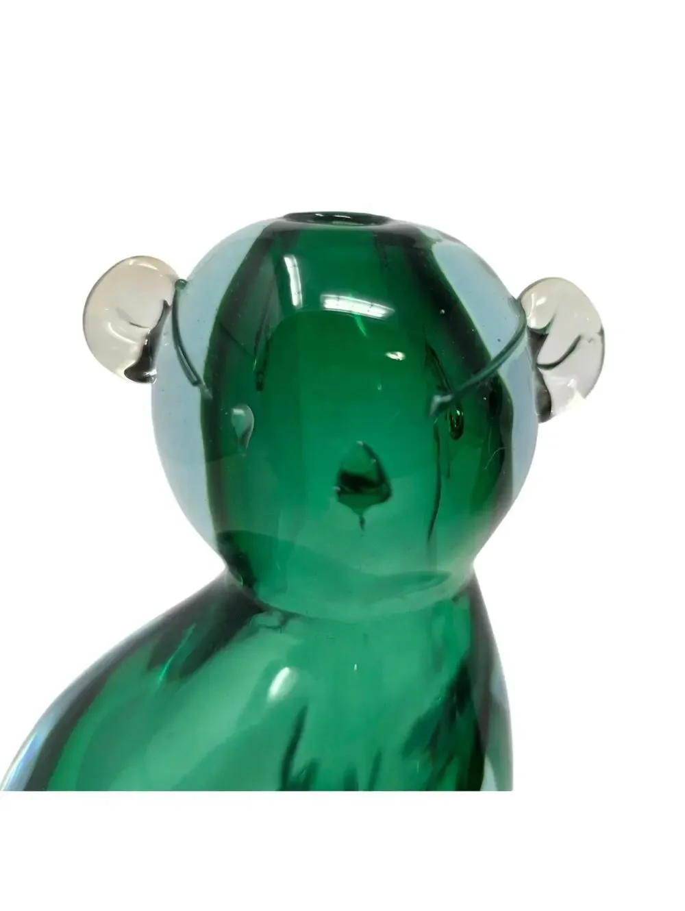 Vintage Drioli Murano Glass Cat Dog Decanter Pair Ferro Lazzarini